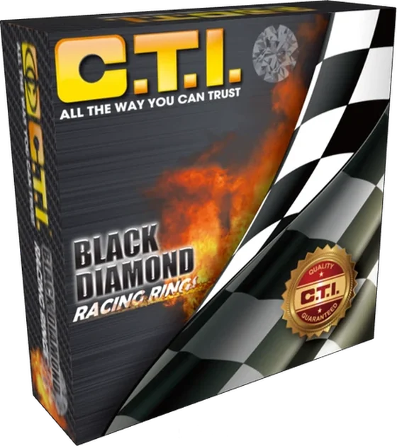 C.T.I. Black Diamond piston ring square carton