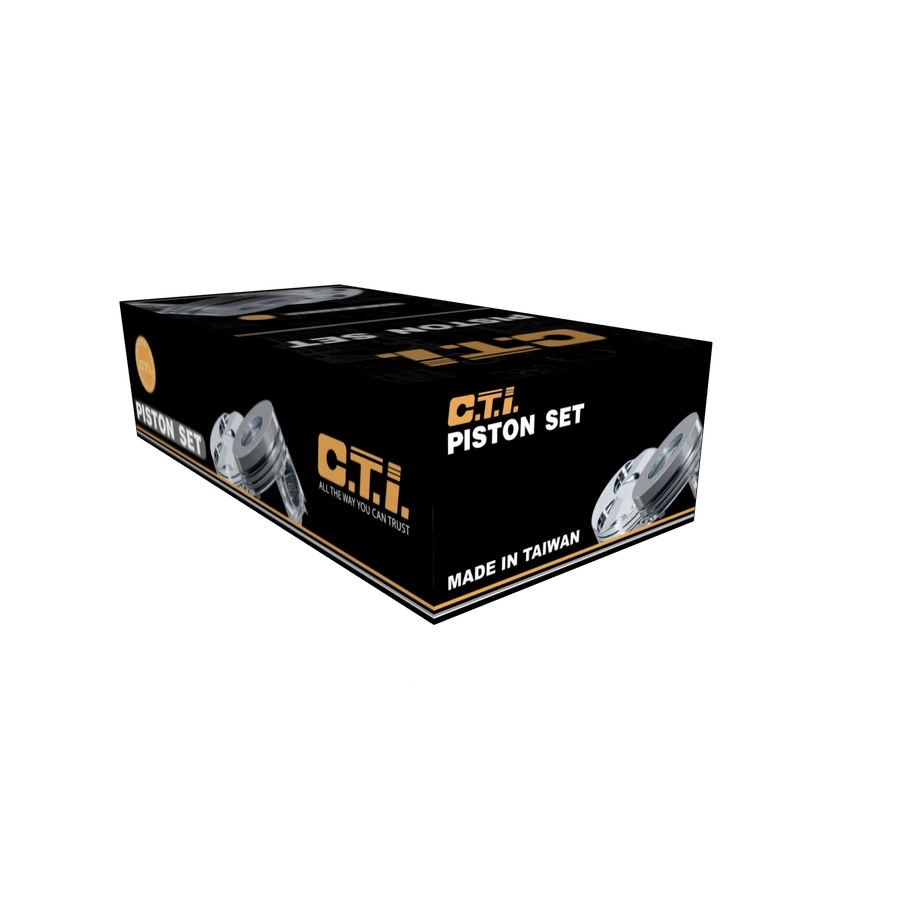Piston Set 8 Cyls — C.T.I. piston ring packaging box (piston ring pk)