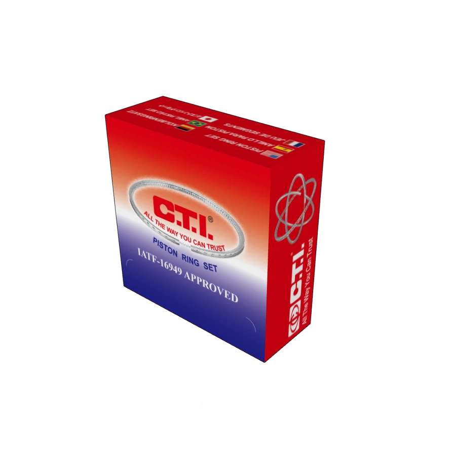 Seat-Type Box (Red CTI) — C.T.I. piston ring packaging box (piston ring pk)