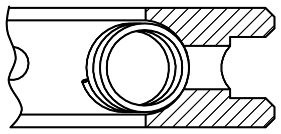 斜面兩件式(D1 / D2 / DM)斷面圖