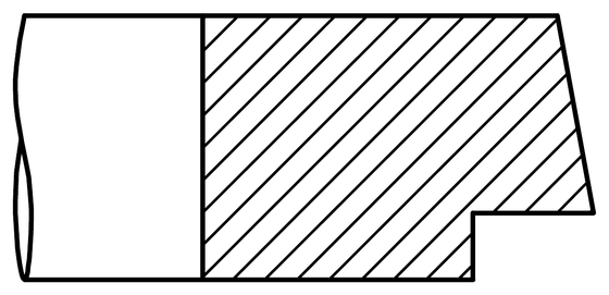 錐面+下切(NU)斷面圖