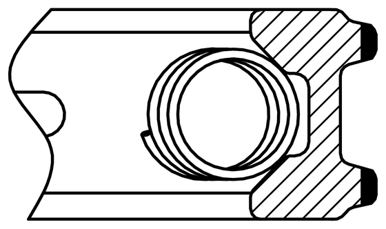 Nitrided steel (DM) section drawing