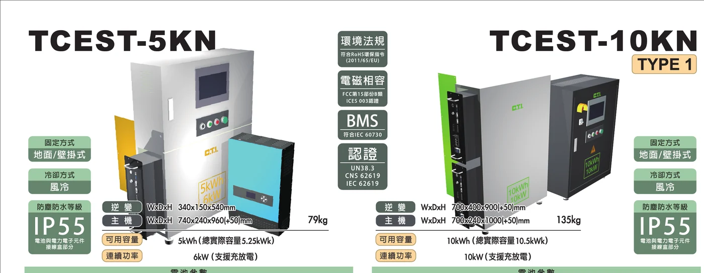 TCEST-5KN / 10KN Smart Energy Storage System